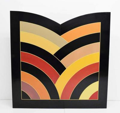 Frank Stella Inspired Large Painting on Board