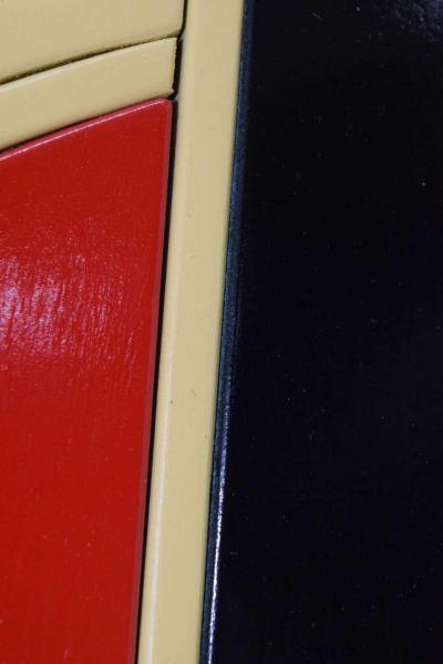 Frank Stella Inspired Large Painting on Board