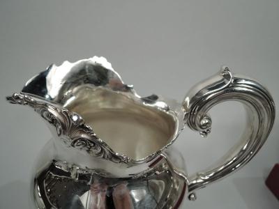 Frank W Smith Antique American Edwardian Classical Sterling Silver Water Pitcher