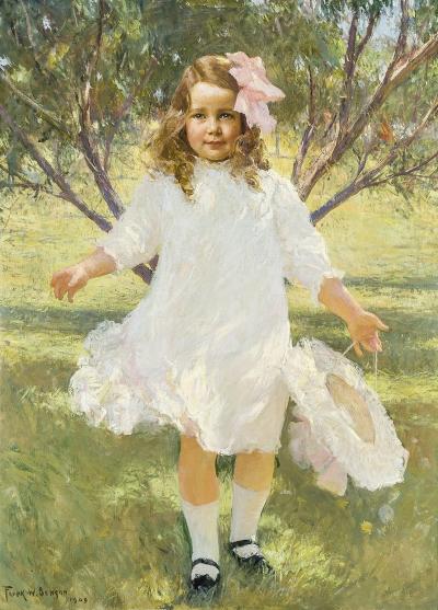 Frank Weston Benson Portrait of a Young Girl Mary Estes Smith 1909