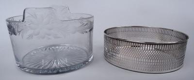 Frank Whiting American Edwardian Classical Sterling Silver Glass Ice Bucket