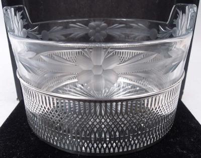 Frank Whiting American Edwardian Classical Sterling Silver Glass Ice Bucket