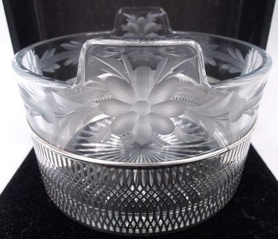 Frank Whiting American Edwardian Classical Sterling Silver Glass Ice Bucket