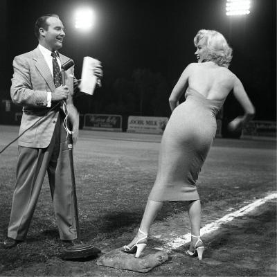 Frank Worth Marilyn Monroe at Dodger Stadium