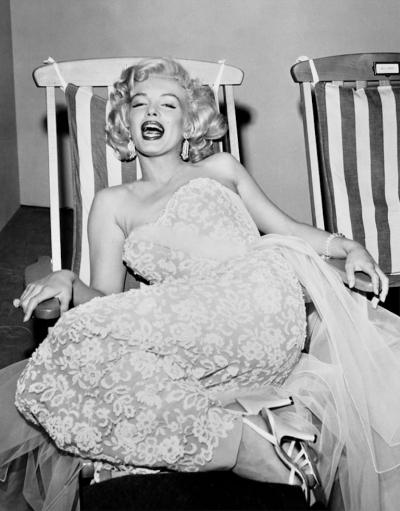 Frank Worth Marilyn Monroe in Deckchair