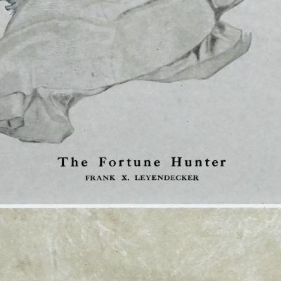 Frank Xavier Leyendecker Art Nouveau Print The fortune Hunter by Frank Leyendecker