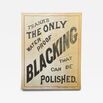 Franks Blacking Trade Sign