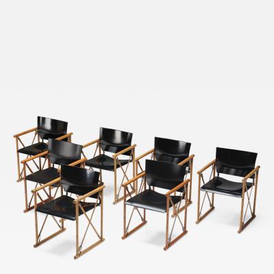 Frans van Praet Folding Safari Chairs by Van Praet 1950s