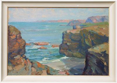 Franz Arthur Bischoff Coastal Scene