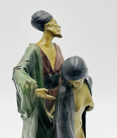 Franz Bergmann Bronze Nude Figural Sculpture by Franz Xaver Bergmann