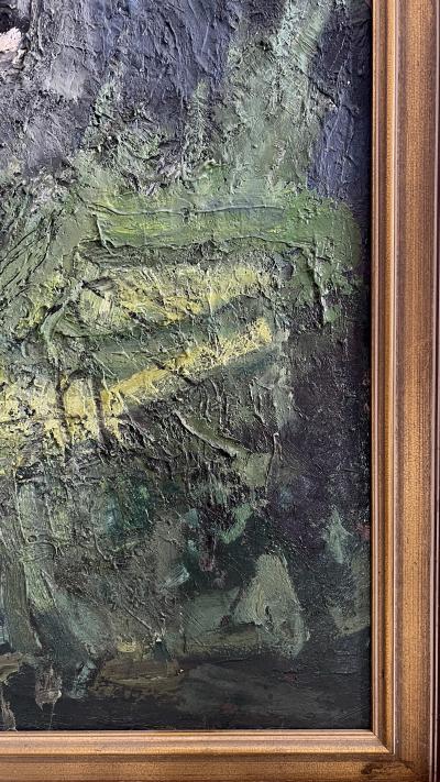 Franz Elsner Painting of Two Donkeys or Burros by Franz Elsner Austria 1960