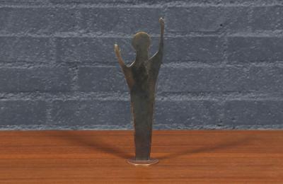 Franz Hagenauer Mid Century Austrian Modernist Bronze Christ Sculpture by Franz Hagenauer