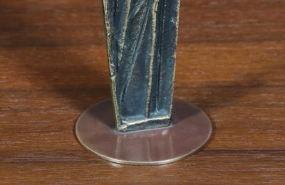 Franz Hagenauer Mid Century Austrian Modernist Bronze Christ Sculpture by Franz Hagenauer