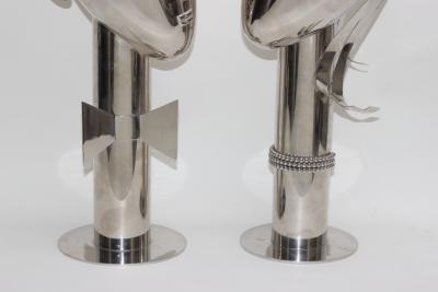 Franz Hagenauer Pair of Head Sculptures by Franz Hagenauer Werkst tte Wien 1979 Austria