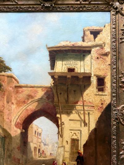 Franz Richard Unterberger Orientalist Painting of Cairo by Austrian Artist Franz Richard Unterberger