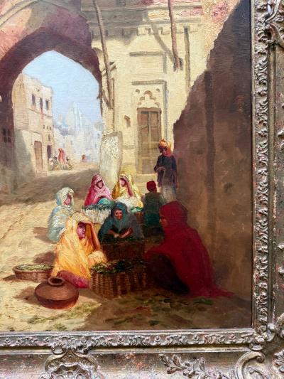 Franz Richard Unterberger Orientalist Painting of Cairo by Austrian Artist Franz Richard Unterberger