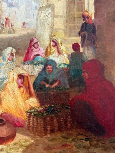 Franz Richard Unterberger Orientalist Painting of Cairo by Austrian Artist Franz Richard Unterberger