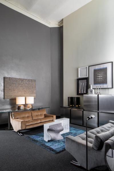 Franz Sartori Italian Sofa in beige corduroy by Franz Sartori for Flexform 1970