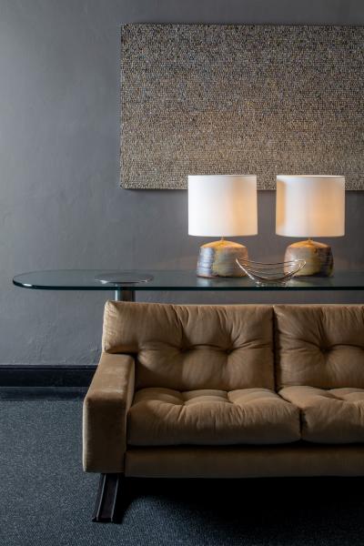 Franz Sartori Italian Sofa in beige corduroy by Franz Sartori for Flexform 1970