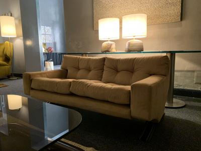 Franz Sartori Italian Sofa in beige corduroy by Franz Sartori for Flexform 1970