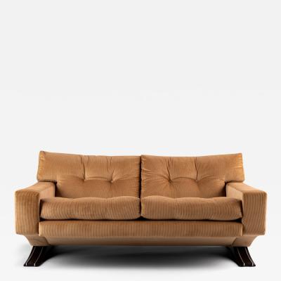 Franz Sartori Italian Sofa in beige corduroy by Franz Sartori for Flexform 1970