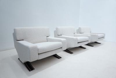 Franz Sartori Mid Century Modern Armchair Ottoman by Franz T Sartori for Flexform