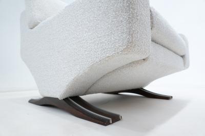 Franz Sartori Mid Century Modern Armchair Ottoman by Franz T Sartori for Flexform