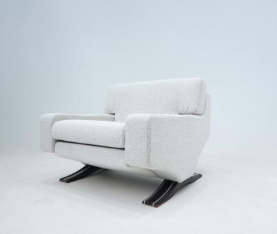 Franz Sartori Mid Century Modern Armchair Ottoman by Franz T Sartori for Flexform