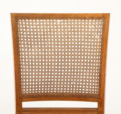 Franz Schuster Franz Schuster Frankfurt Viennese Rattan Stool Chair Germany 1920 30