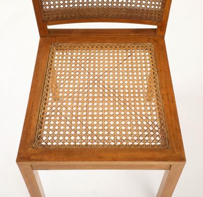 Franz Schuster Franz Schuster Frankfurt Viennese Rattan Stool Chair Germany 1920 30