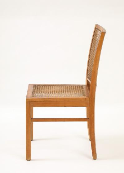 Franz Schuster Franz Schuster Frankfurt Viennese Rattan Stool Chair Germany 1920 30
