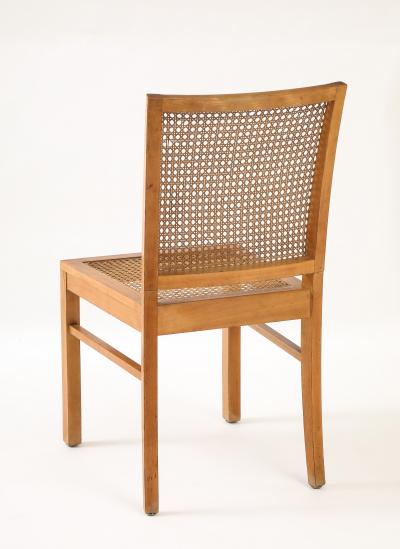 Franz Schuster Franz Schuster Frankfurt Viennese Rattan Stool Chair Germany 1920 30