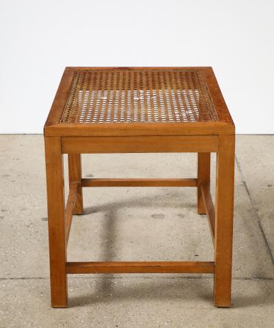 Franz Schuster Franz Schuster Frankfurt Viennese Rattan Stool Germany 1920 30