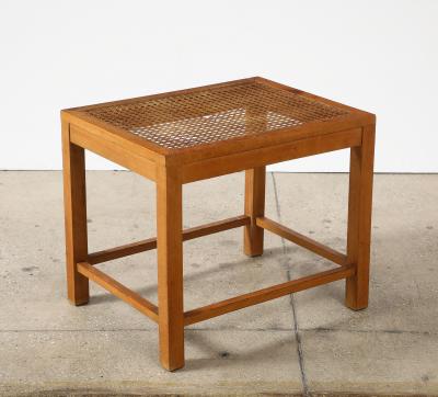 Franz Schuster Franz Schuster Frankfurt Viennese Rattan Stool Germany 1920 30