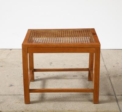 Franz Schuster Franz Schuster Frankfurt Viennese Rattan Stool Germany 1920 30