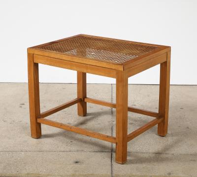 Franz Schuster Franz Schuster Frankfurt Viennese Rattan Stool Germany 1920 30