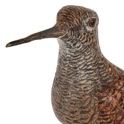 Franz Xaver Bergmann A large Viennese antique cold painted bronze bird model attr Bergman