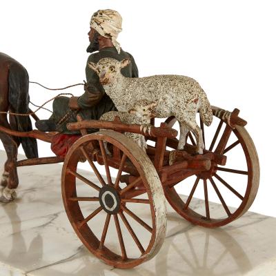Franz Xaver Bergmann Large Austrian cold painted bronze sculpture by Franz Xaver Bergman