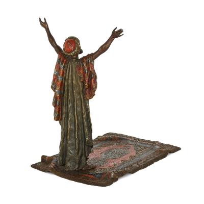 Franz Xaver Bergmann Large Orientalist bronze group by Bergman