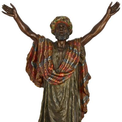 Franz Xaver Bergmann Large Orientalist bronze group by Bergman