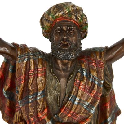 Franz Xaver Bergmann Large Orientalist bronze group by Bergman