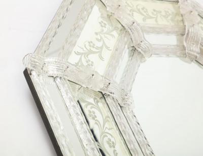 Fratelli Barbini Fratelli Barbini Venetian Etched Mirror