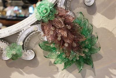 Fratelli Barbini Green Venetian Mirror