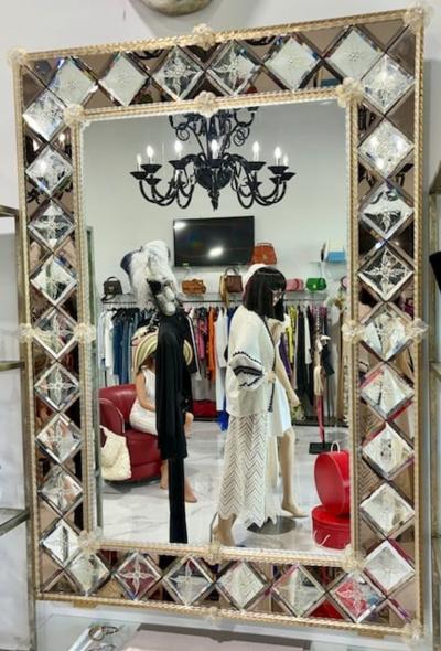Fratelli Barbini Vintage Venetian Mirror by Fratelli Barbini