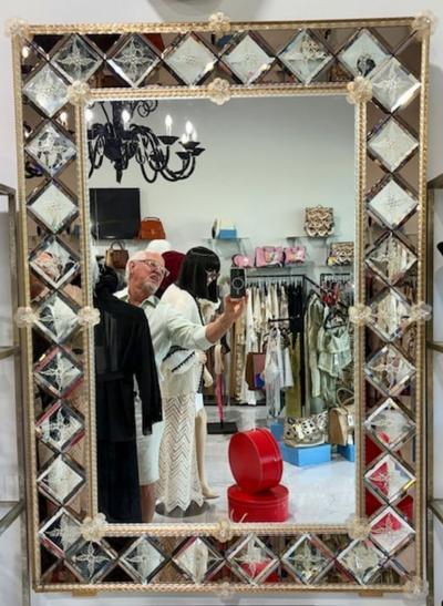 Fratelli Barbini Vintage Venetian Mirror by Fratelli Barbini
