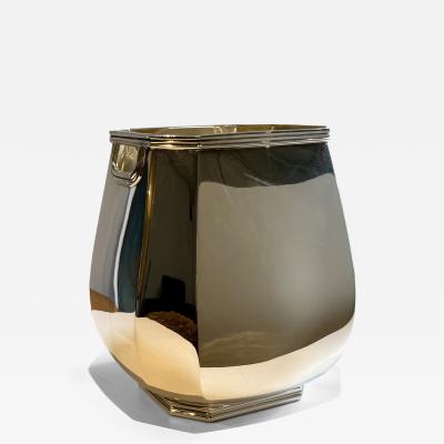 Fratelli Cacchione Silver Tiffany CO Modernist Vase Milan Italy 1970s 