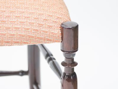 Fratelli Levaggi Rare set of four Campanino Chiavari walnut chairs by Fratelli Levaggi 1950