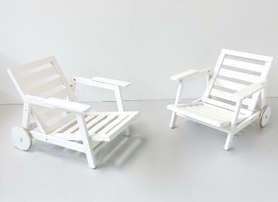 Fratelli Reguitti Pair of Florida Garden Chairs by Carlo Hauner for Fratelli Reguitti