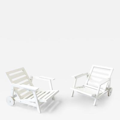 Fratelli Reguitti Pair of Florida Garden Chairs by Carlo Hauner for Fratelli Reguitti
