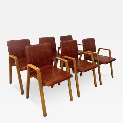 Fratelli Saporiti Set of 6 Mid Century Italian Dining Chairs by F lli Saporiti 1960